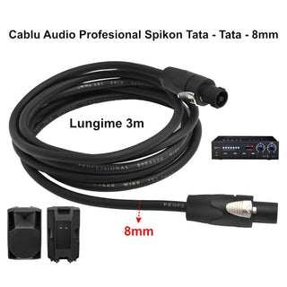Cablu audio profesional speak on 4c tata 3m
