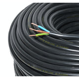 Cablu litat electric 3x1,5mm MYYM negru