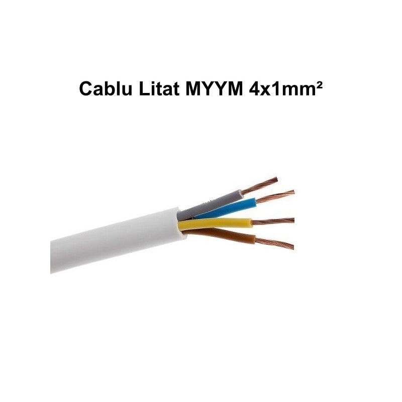 Cablu litat electric 4x1mm MYYM