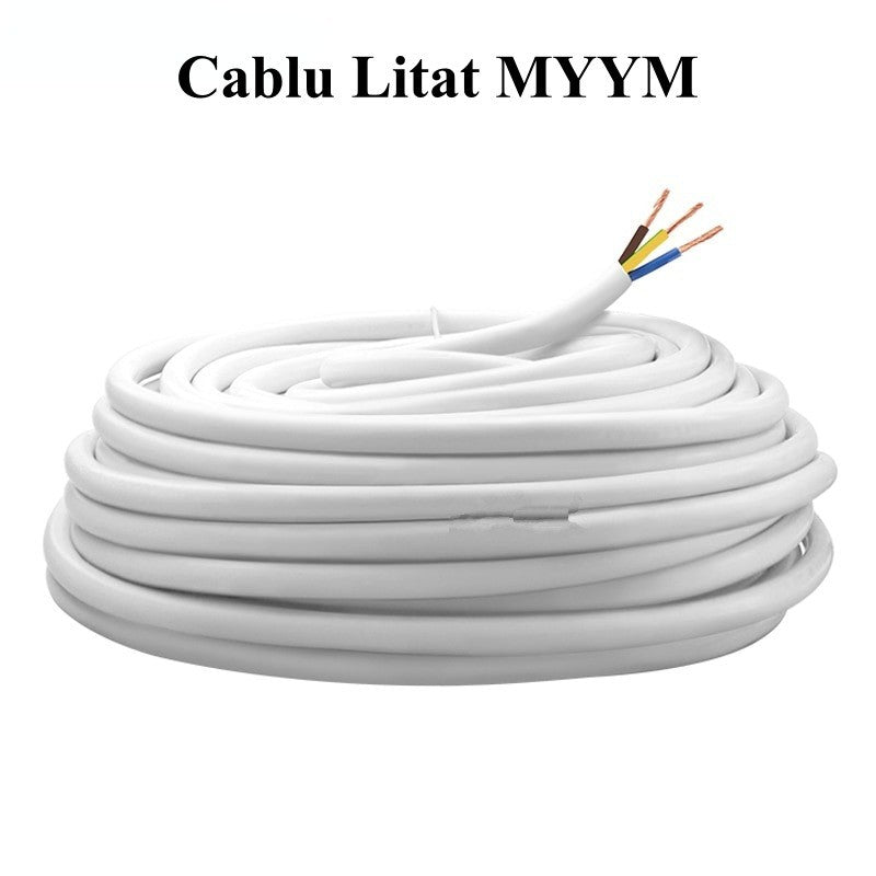 Cablu litat electric 3x1,5mm MYYM