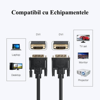 Cablu Video DVI D 24+1 la DVI D 24+1 1.5m