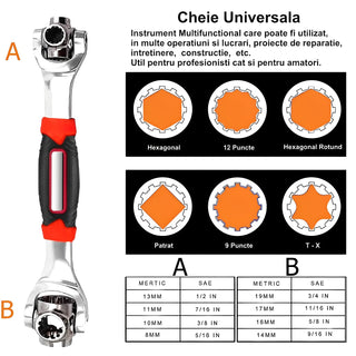 Cheie tubulara rotativa 48 in 1