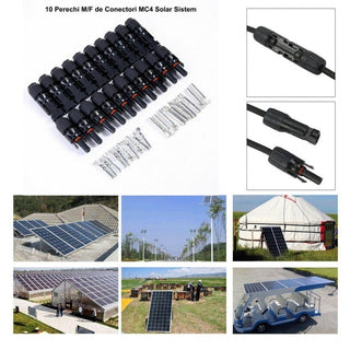 Mufe Mc4 pentru panouri fotovoltaice set 10 bucati