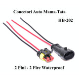 Conector auto cu 2 fire waterproof HB-202