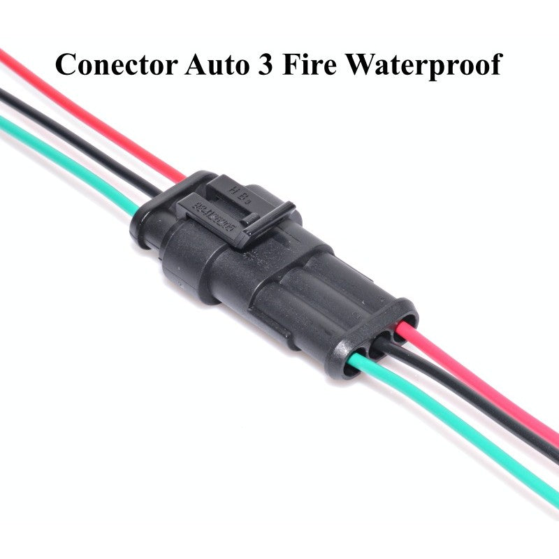 Conector auto cu 3 fire waterproof HB-303