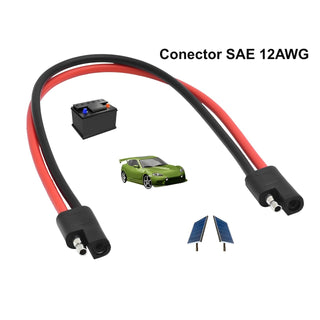 Conector SAE 12AWG 30 cm pentru panourile solare si baterii auto