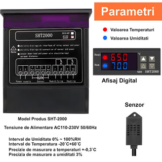 Controler digital de temperatura si umiditate