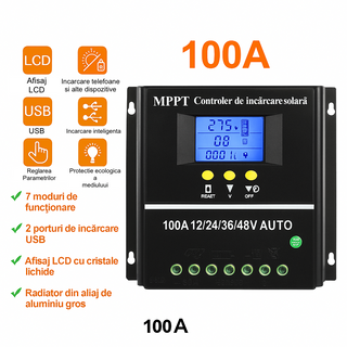 Controler solar MPPT 100A 12V-48V