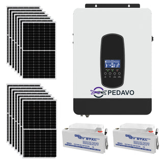 Kit Panouri Fotovoltaice Invertor 3KW productie 0.7-3.7kWh OffGrid