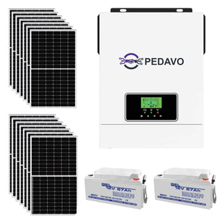 Kit Panouri Fotovoltaice Invertor 3KW productie 0.7-3.7kWh OffGrid