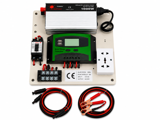 Mini Kit fotovoltaic 1500W invertor si controler PWM 30A cabluri incluse