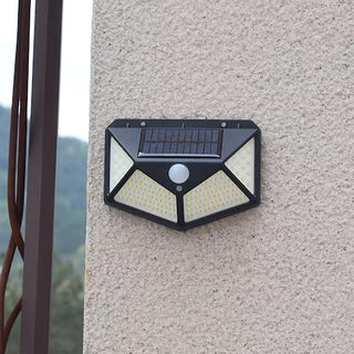 Lampa solara exterior de perete 8 bucati cu 100 leduri Smd si senzor de miscare