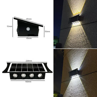 Lampa solara de perete cu 8 leduri