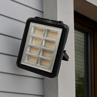 Proiector Solar de lucru 300w mutifunctional portabil kit de urgenta cu 8 celule 200 leduri
