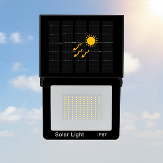 Lampa solara de perete 100w cu panou solar integrat