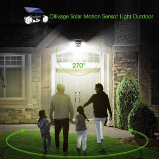 Lampa solara 112 leduri de perete de exterior cu senzor de miscare