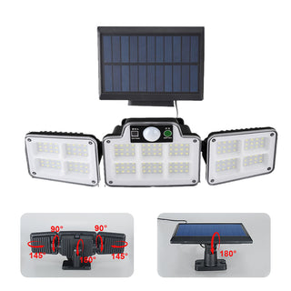 Lampa solara de exterior cu panou solar si senzor de miscare