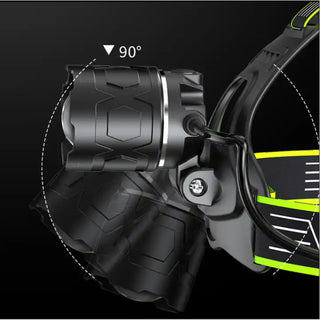 Lanterna frontala 30w zoom telescopic, USB‑C, 5 000 K, pana la 1 000 m, IPX4