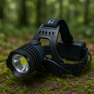 Lanterna frontala cu led puternic Quadcore