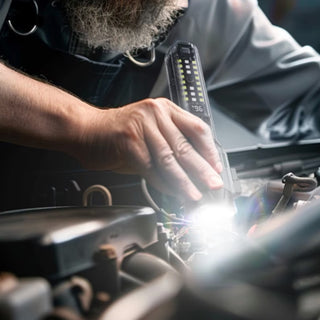 Lanterna de urgenta portabila reincarcabila cu alarma, taietor, ciocan de siguranta
