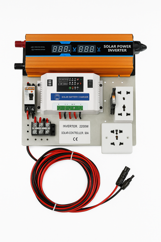 Mini Kit fotovoltaic complet 2200W, gata de utilizare cu panou solar 170W si controler 50A