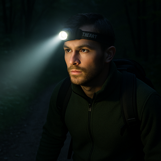 Lanterna frontala cu led puternic Quadcore