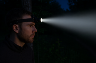 Lanterna frontala cu led puternic Quadcore