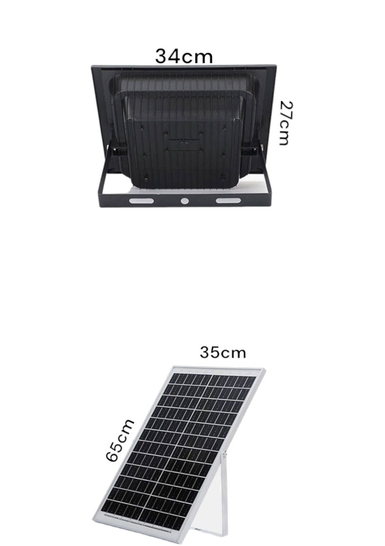 Proiector solar cu senzor 500W cu panou solar mare