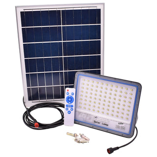Proiector Solar LED 100W cu Telecomanda - Iluminat Exterior Eficient si Sustenabil