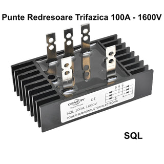 Punte redresoare trifazata 40A, 60A, 100A 1600V