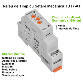 Releu de timp pe sina DIN A1