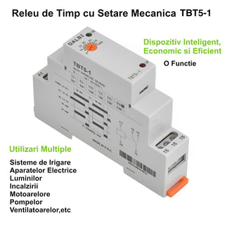 Releu de timp pe sina DIN