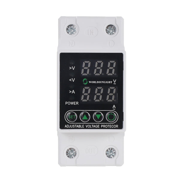 Releu monofazic inteligent DIN 2p 63A - protectie tensiune si contorizare energetica