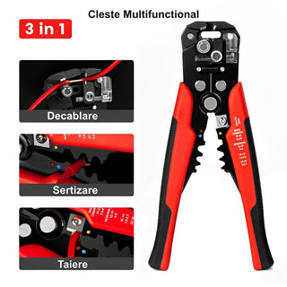 Set cleste multifunctional 3in1 dezizolat-izolat-taiat si 200 piese papuci