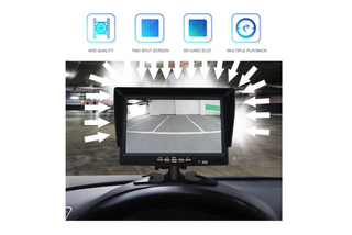 Set Monitor auto 4 camere auto DVR, metalice IR cu monitor pentru tiruri, autocare, camioane, utilaje agricole