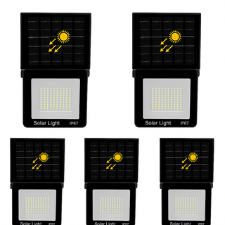 Set 5 Lampi solare de perete 200w cu panou solar integrat