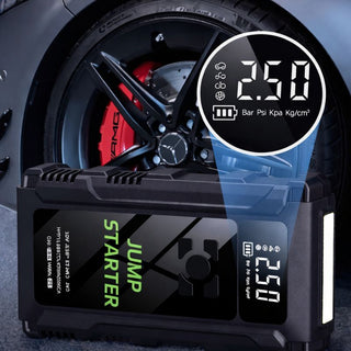 Starter Auto Portabil cu Acumulator si Compresor - Jump Starter 12V Mobile Power Bank