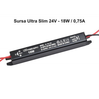 Sursa Alimentare Slim 24V-18W / 0,75A