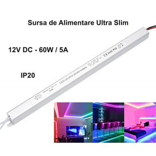 Sursa Alimentare Slim 12V-60W / 5A