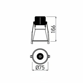 Spot LED incastrat Arelux 10W 4000K IP40