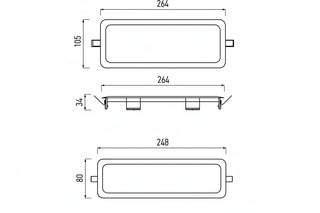 Reflector LED Arelux RN01M-NM 10W 4000K aluminiu IP65 lumina neutra