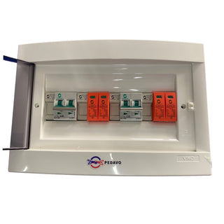 Tablou sigurante pentru kiturile fotovoltaice 15A 500V cu doua stringuri