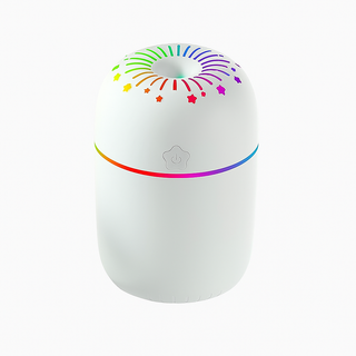 Umidificator portabil cu ultrasunete 300/500 ml LED multicolor  USB oprire automata