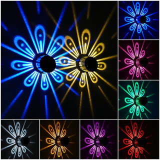 Set de lampi solare de perete 6 bucati RGB x28