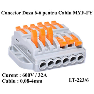 Conector Rapid 6-6 contacte