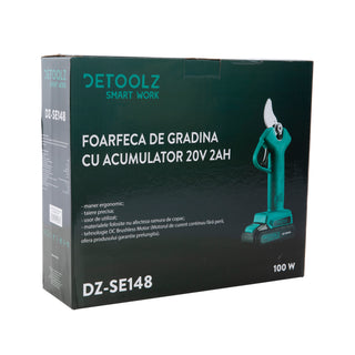 Foarfeca de gradina cu acumulator 20V 2Ah