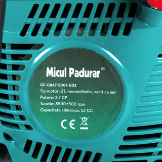 Drujba Micul Padurar 5200 52CC 2.7CP 2 lame16' si 2 lanturi, pornire rapida