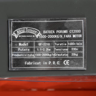 Batoza de porumb CT2000 1500-2000kg/h fara motor