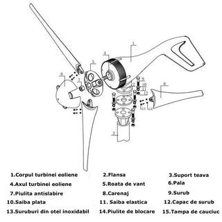 Turbina eoliana 400W 12/24V