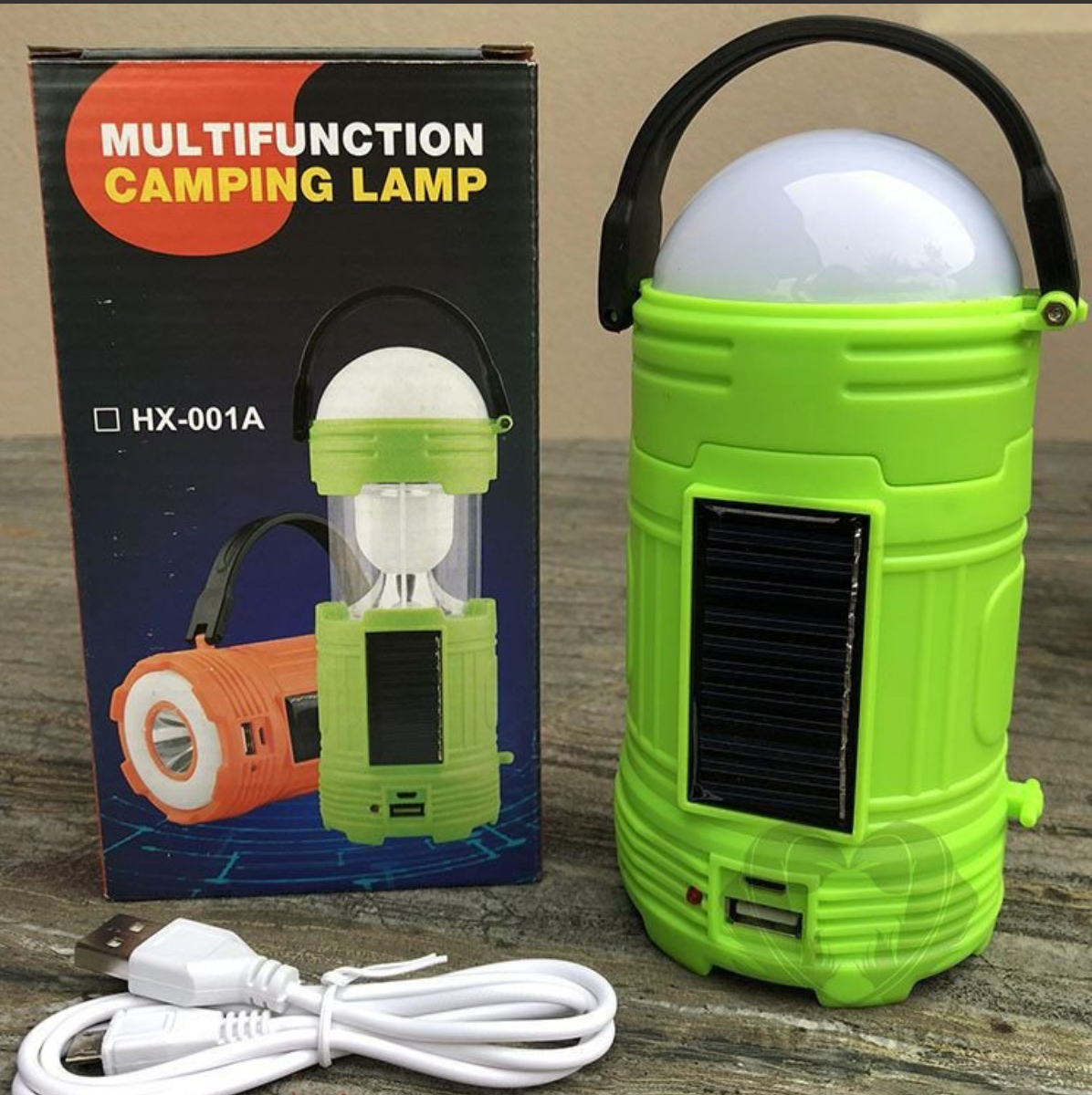 Lampa Multifunctionala Camping de Veghe Incarcare Solara